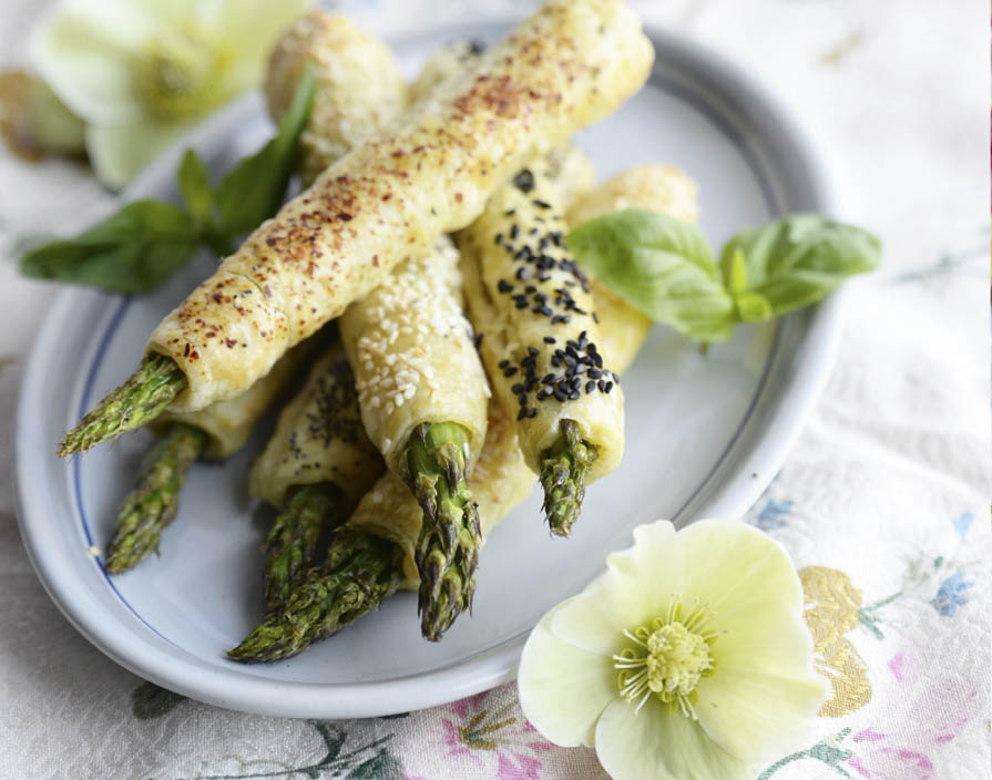 Asperges croustillantes au pesto de citron