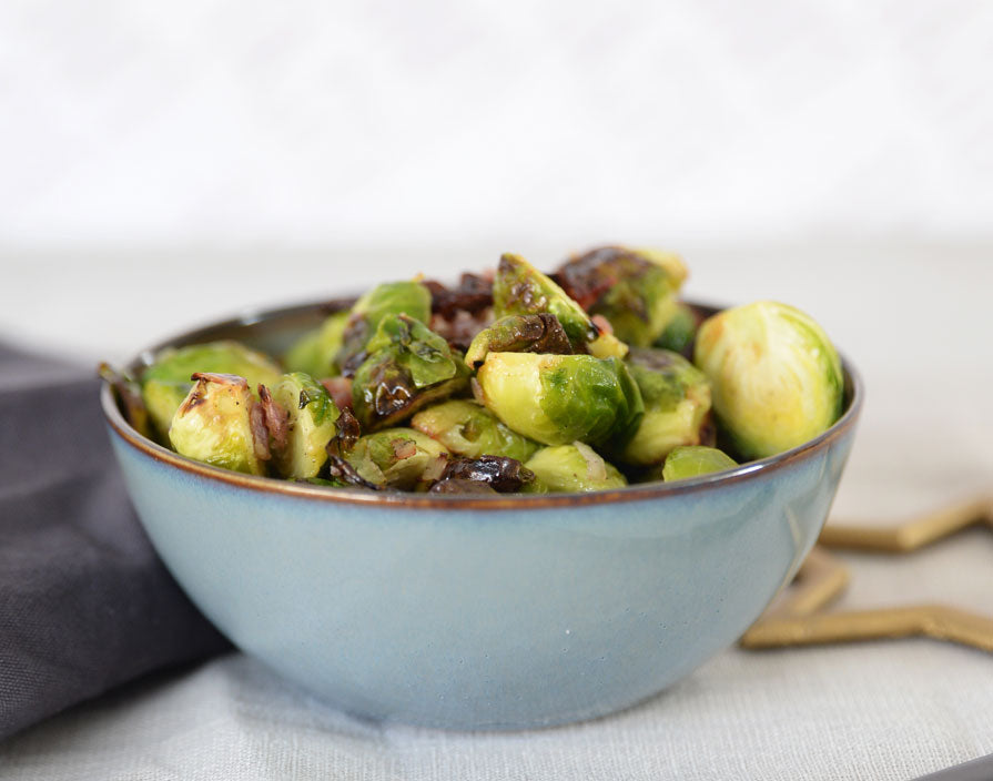 Choux de Bruxelles rôtis au bacon