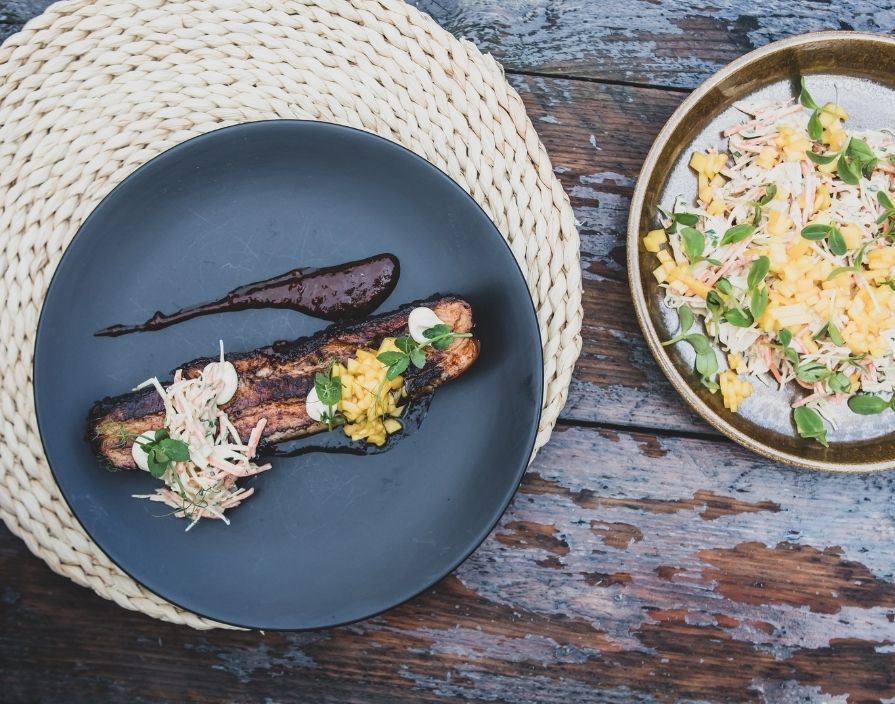 Poitrine de porc marinée