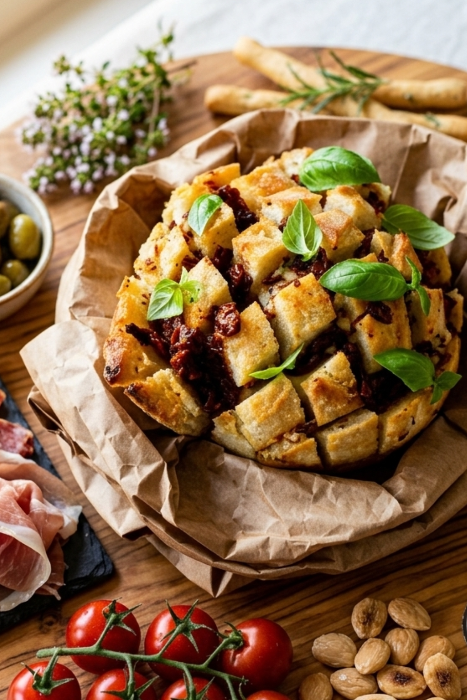 Pain à la bière bruschetta