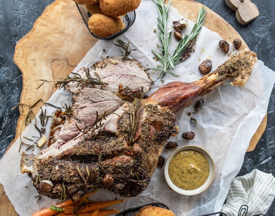 Gigot d'agneau rôti