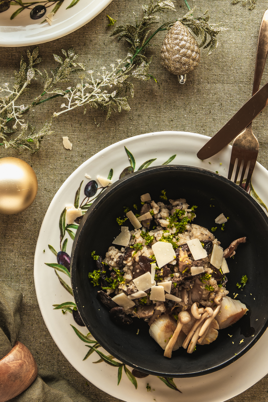 Risotto met coquilles