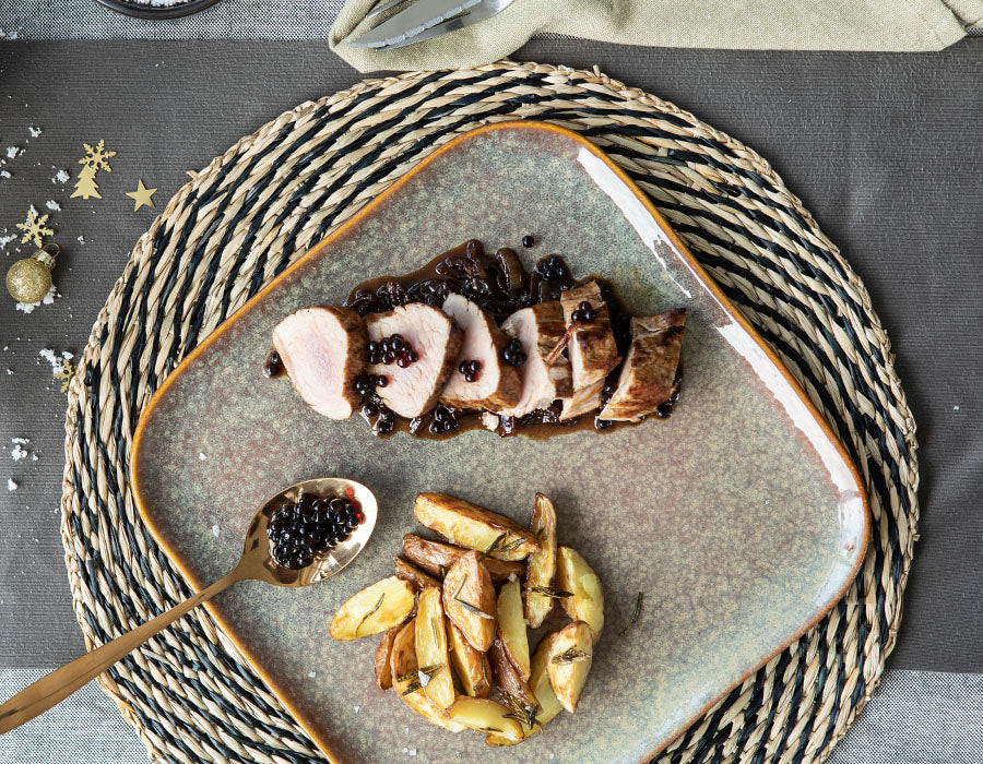 Filet de porc aux perles balsamiques