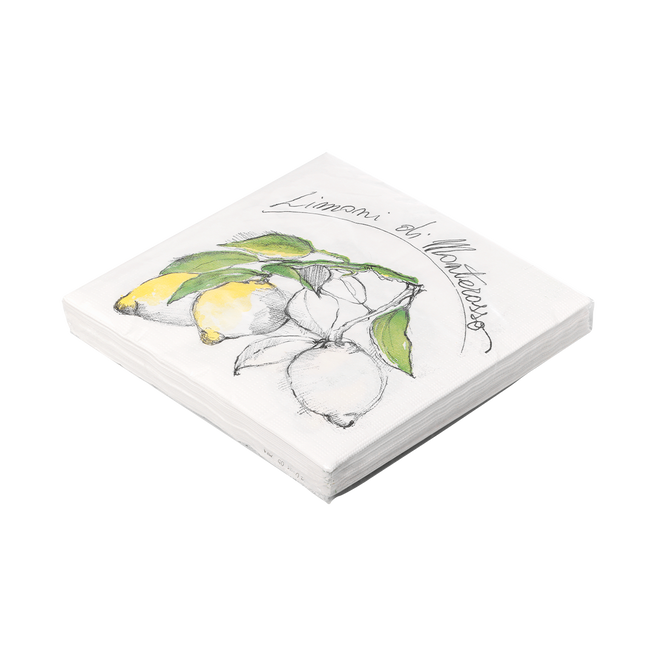 Serviette Limoni - 33 x 33 cm - Lot de 20