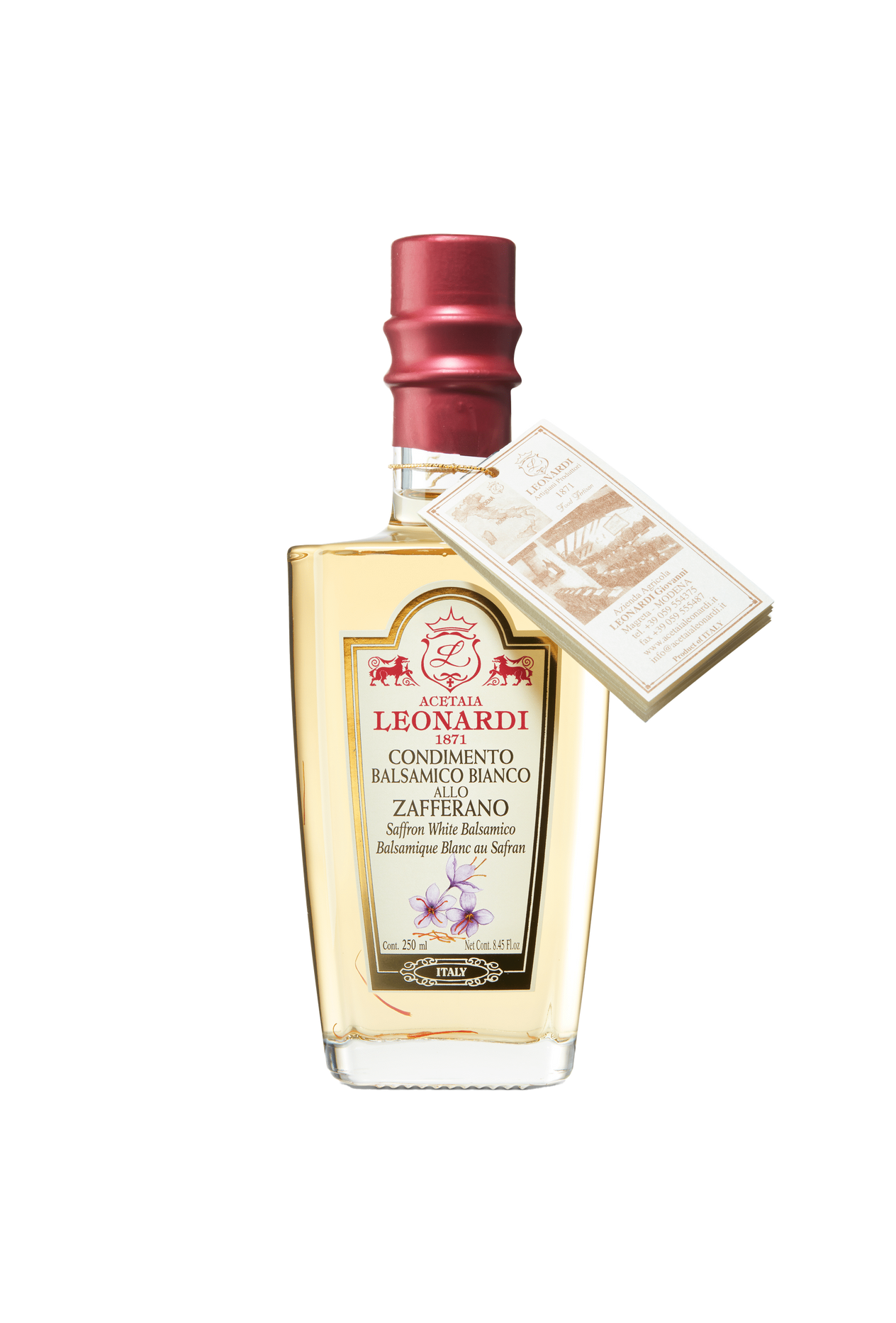 Witte Balsamicoazijn met Saffraan - Bianco allo Zafferano - 250ml