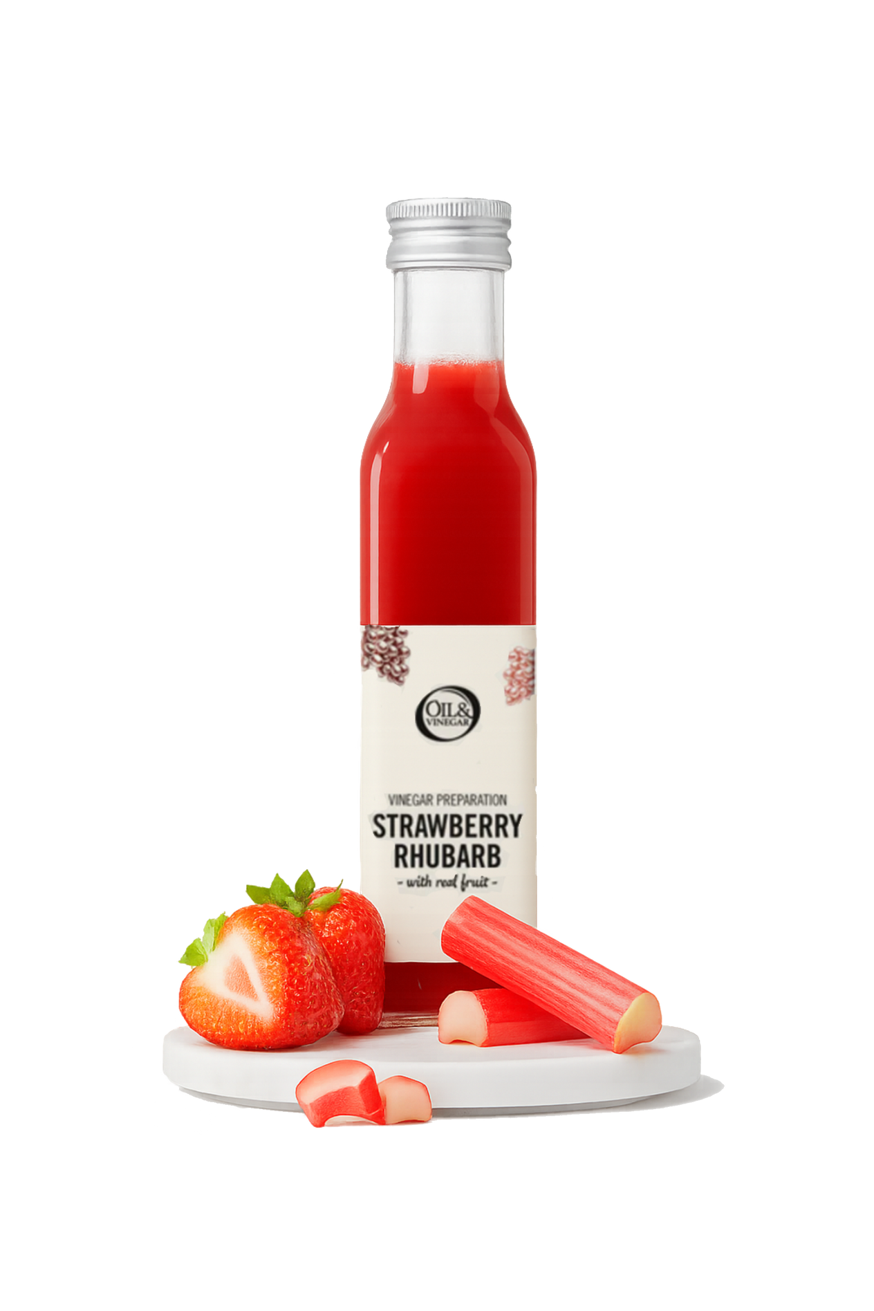 Vinaigre Fraise-Rhubarbe - 250 ml