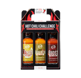 Hot Chili Challenge – Coffret Cadeau avec 3 Sauces Piquantes - 3x125 ml