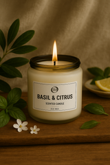 Geurkaars Basilicum & Citrus - 180g