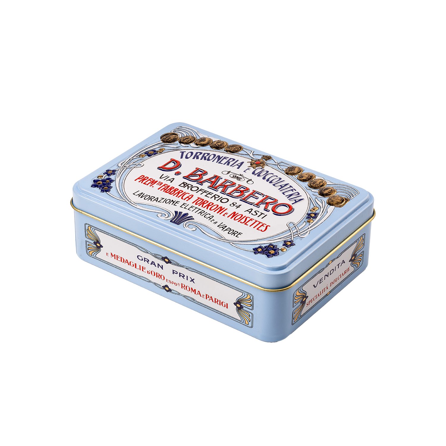 Hazelnootchocolade in vintageblik - 100g