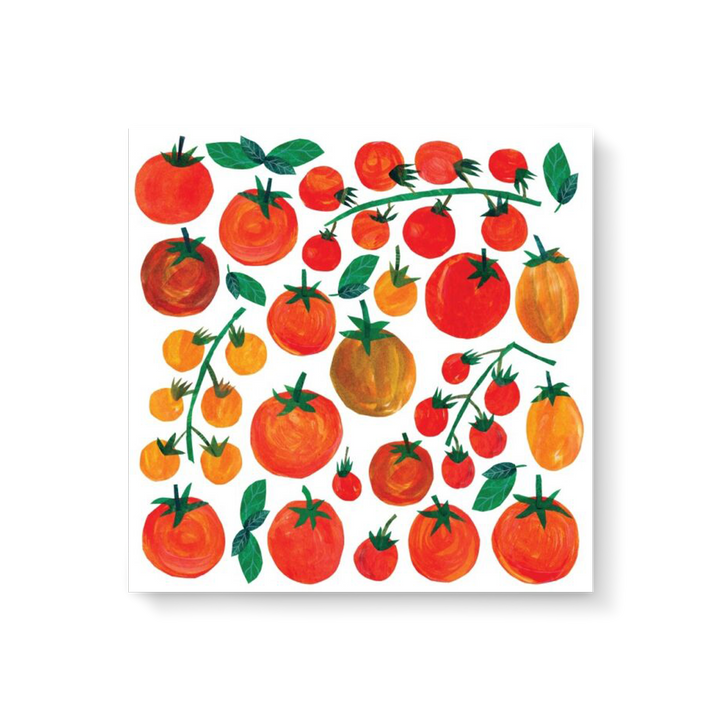 Servet met tomaten - 25x25 cm - Set van 20