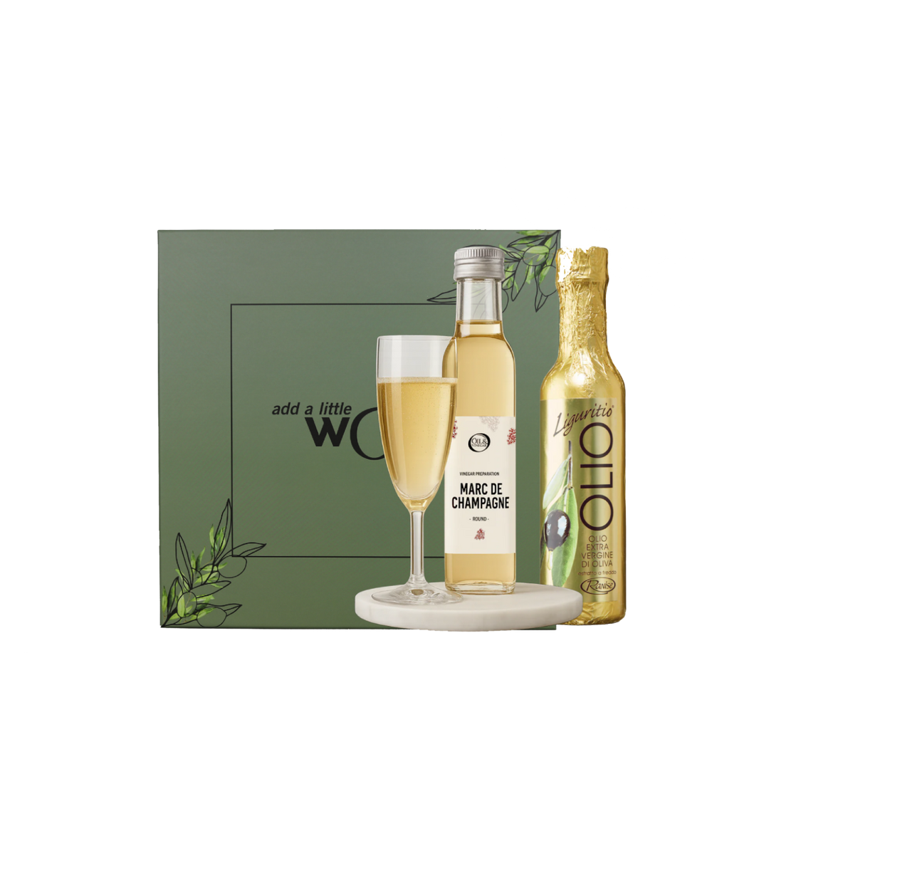 Coffret cadeau du Nouvel An doré