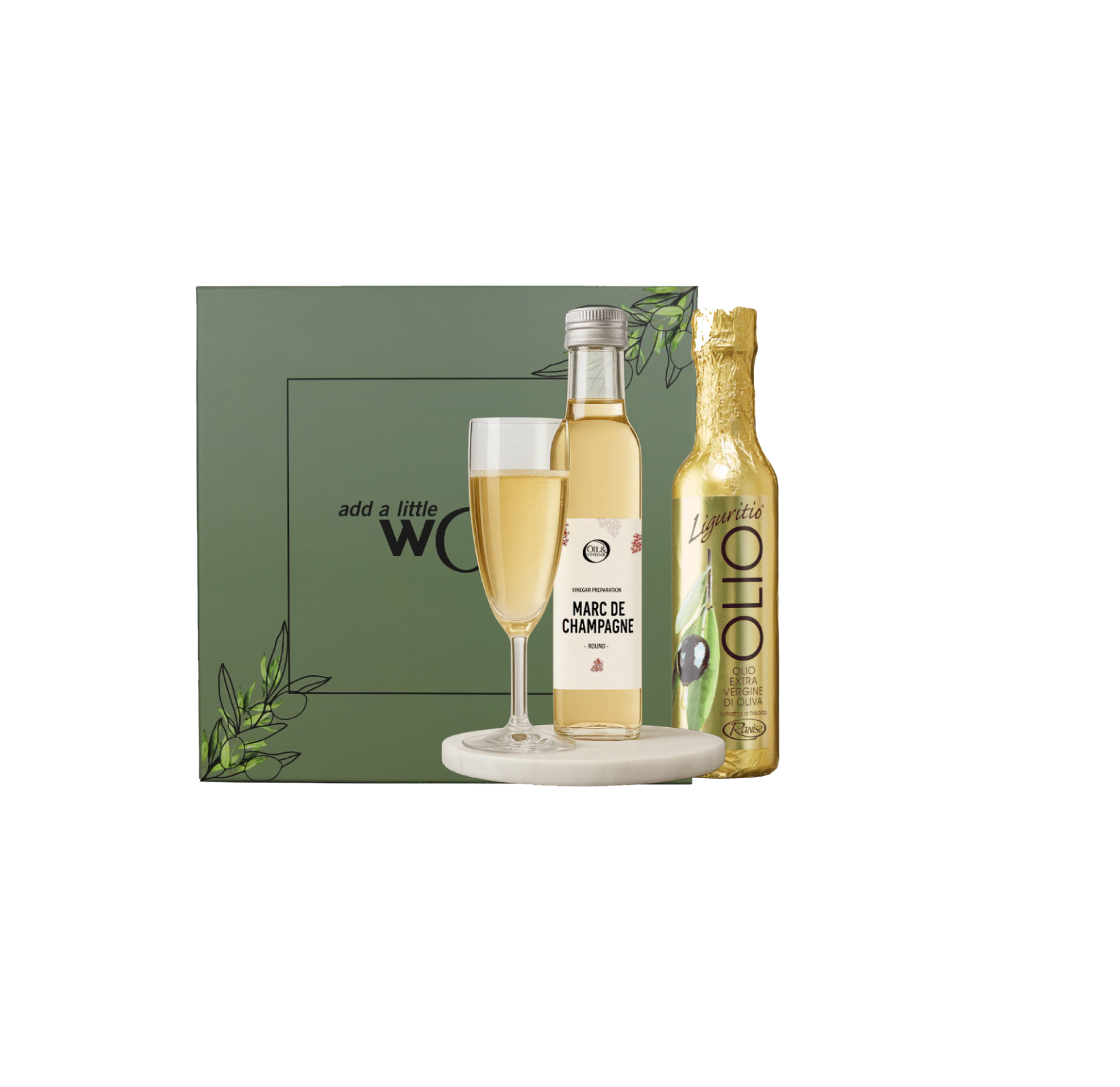 Coffret cadeau du Nouvel An doré