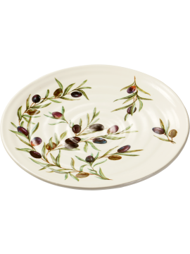 Assiette avec motif d'olives - 29cm