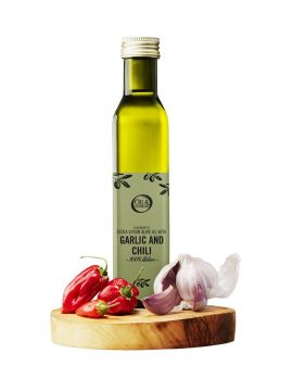 Extra vierge olijfolie met knoflook-chili - 250ml